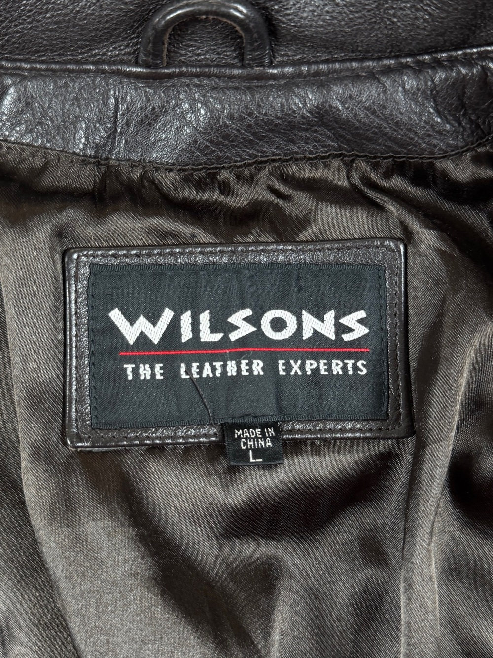 Vintage Wilsons Brown Leather Button Front Blazer Jacket Women’s Large Y2K 90s - Picture 5 of 10